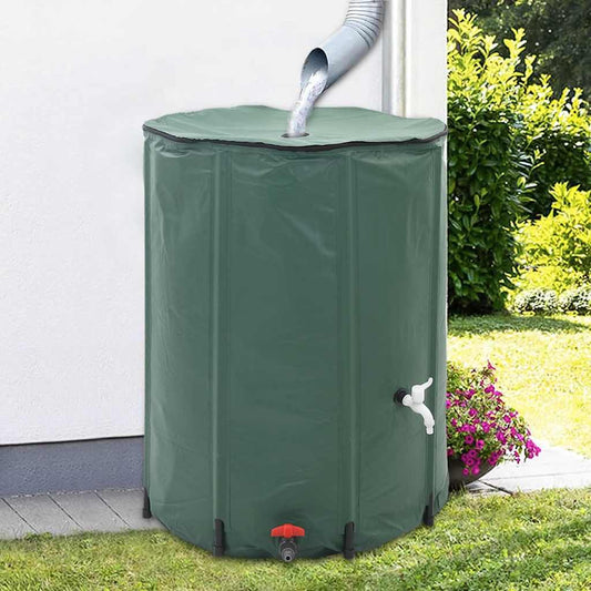 Water Tank | Green | PVC | Large | Collapsible | Water Tank | Cylindrical