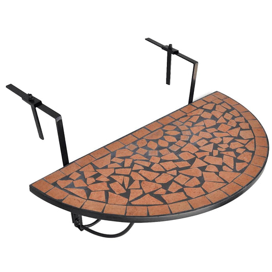 Garden Table | Terracotta and Black | Iron and Ceramic