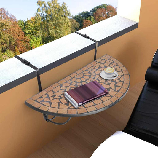 Garden Table | Terracotta and Black | Iron and Ceramic