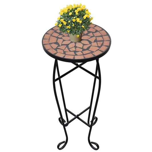 Plant Stand | Terracotta and Black | Iron and Ceramic | Small | Durable