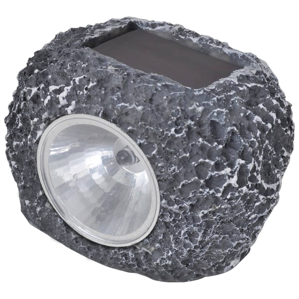 vidaXL Garden Light Grey Plastic Small Solar Garden Light Other