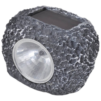 vidaXL Garden Light Grey Plastic Small Solar Garden Light Other