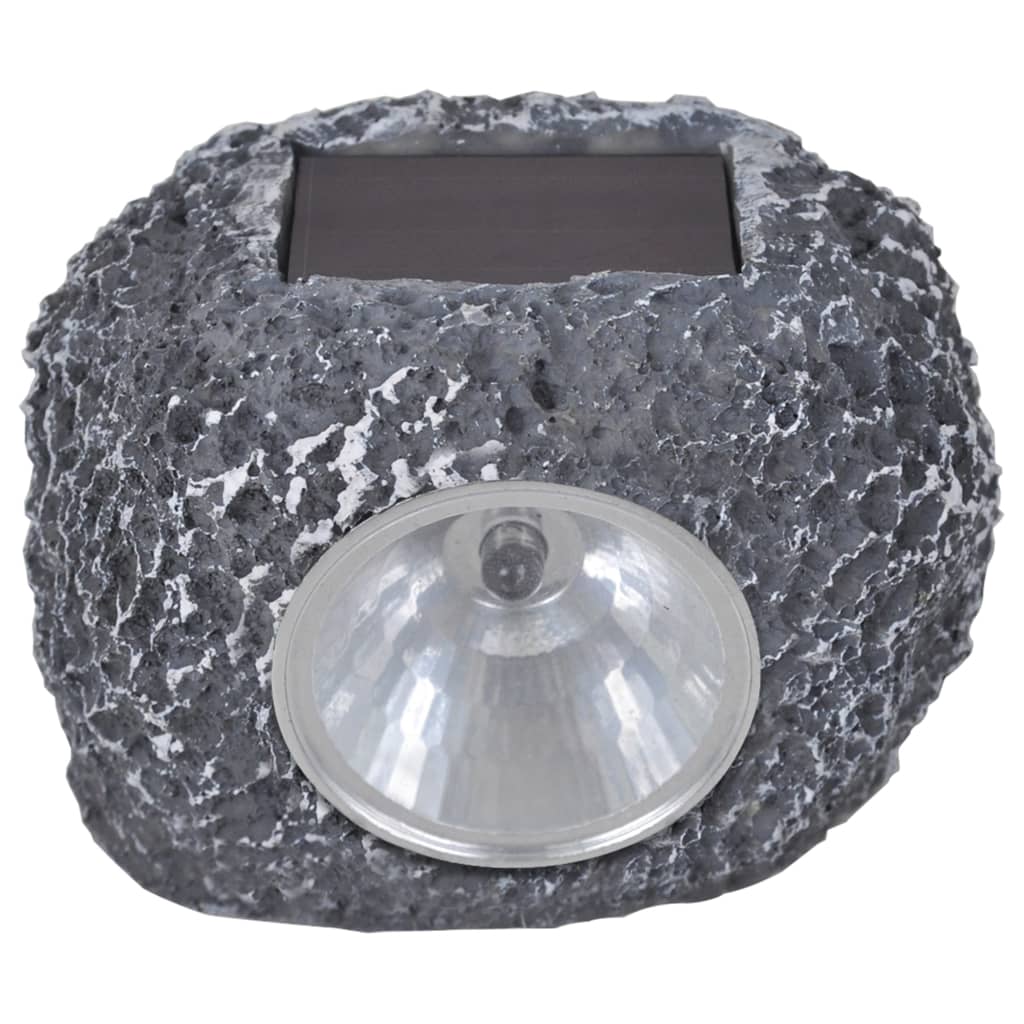 vidaXL Garden Light Grey Plastic Small Solar Garden Light Other