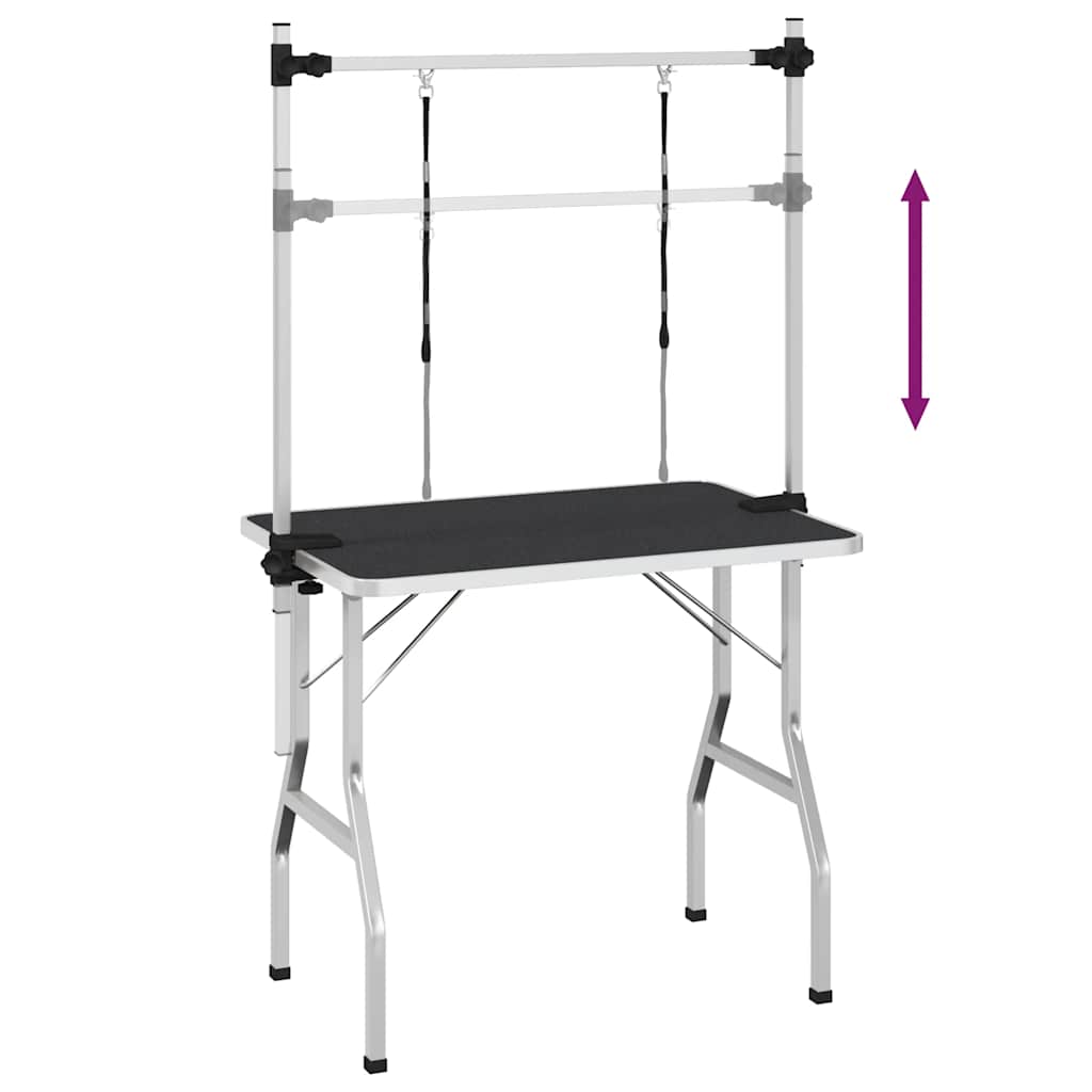Bath Grooming Table for Dogs Cats Pets Adjustable 2 Loops