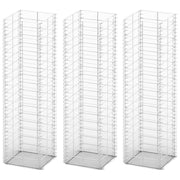 Gabion Set 3 pcs Galvanised Wire 25 x 25 x 100 cm
