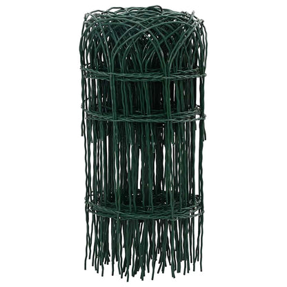 Garden Border Fence Powder-coated Iron 25x0.4 m