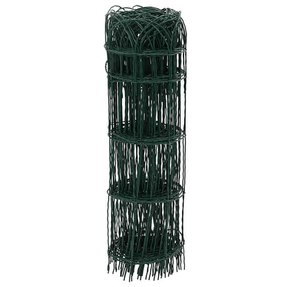 Garden Border Fence Powder-coated Iron 25x0.65 m