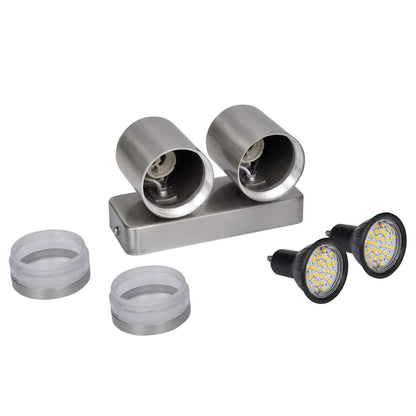 LED Wall Lamp Stainless Steel Down with Cone Head
