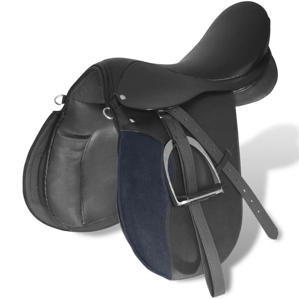 Saddle | Black | Leather | 16” | Durable | Saddle | Other | Traditional