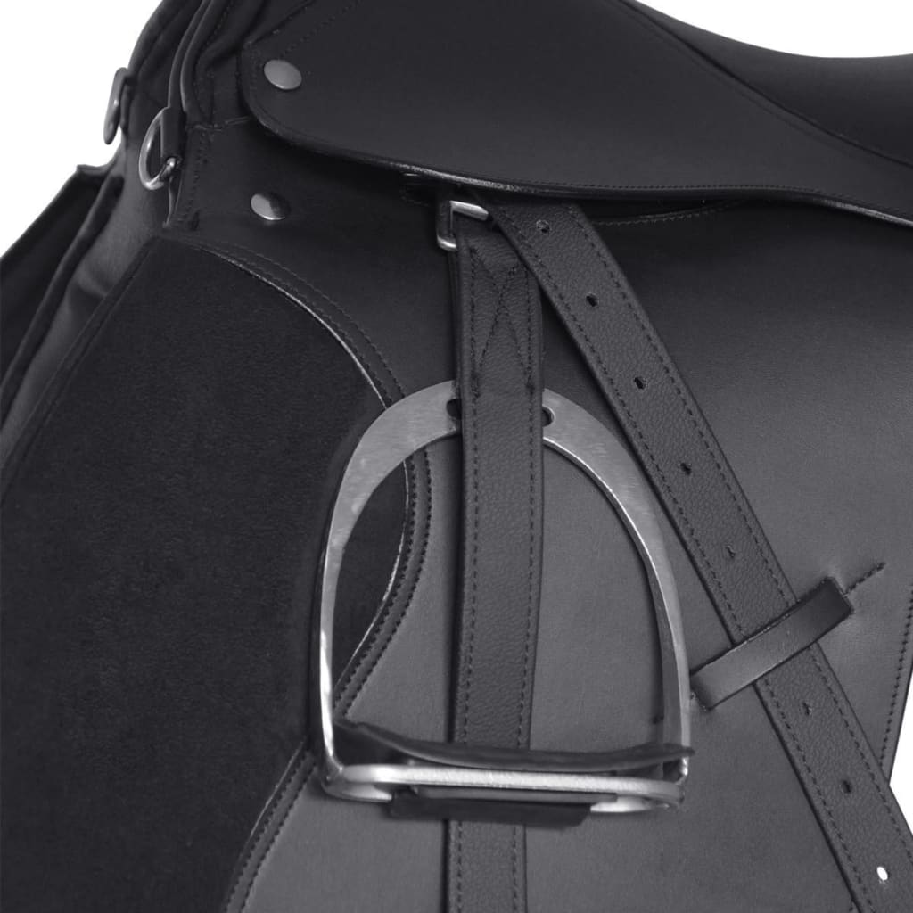 Saddle | Black | Leather | 16” | Durable | Saddle | Other | Traditional