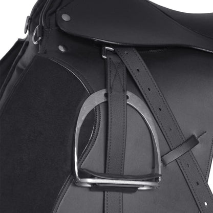Saddle | Black | Leather | 16” | Durable | Saddle | Other | Traditional