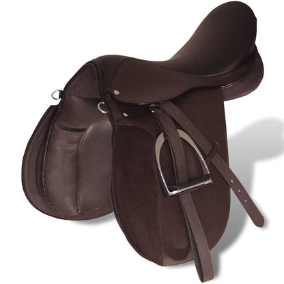 Saddle | Brown | 100% Leather | 16 inch | Durable | Saddle | Other