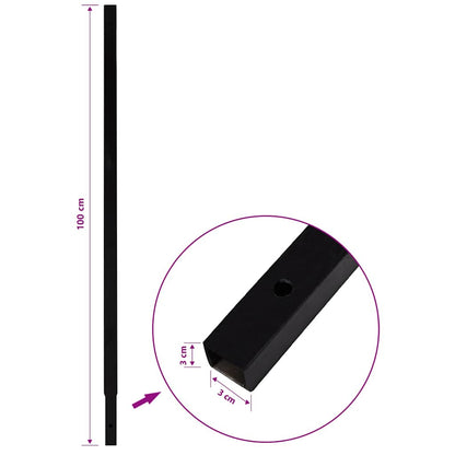 Ground Drill Extension Tube 4 x 1 m Tube Connection Steel