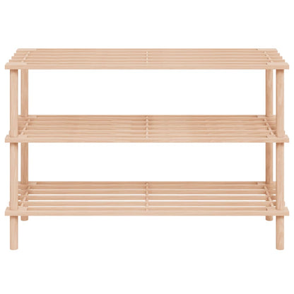 3-Tier Shoe Racks 2 pcs Solid Fir Wood