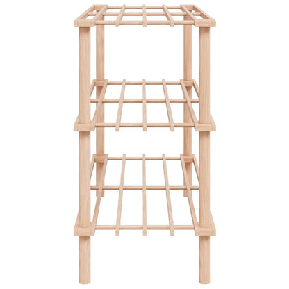 3-Tier Shoe Racks 2 pcs Solid Fir Wood