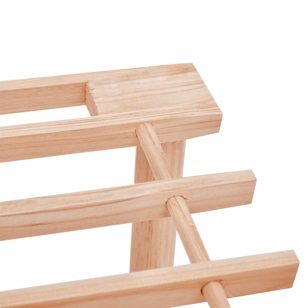 3-Tier Shoe Racks 2 pcs Solid Fir Wood
