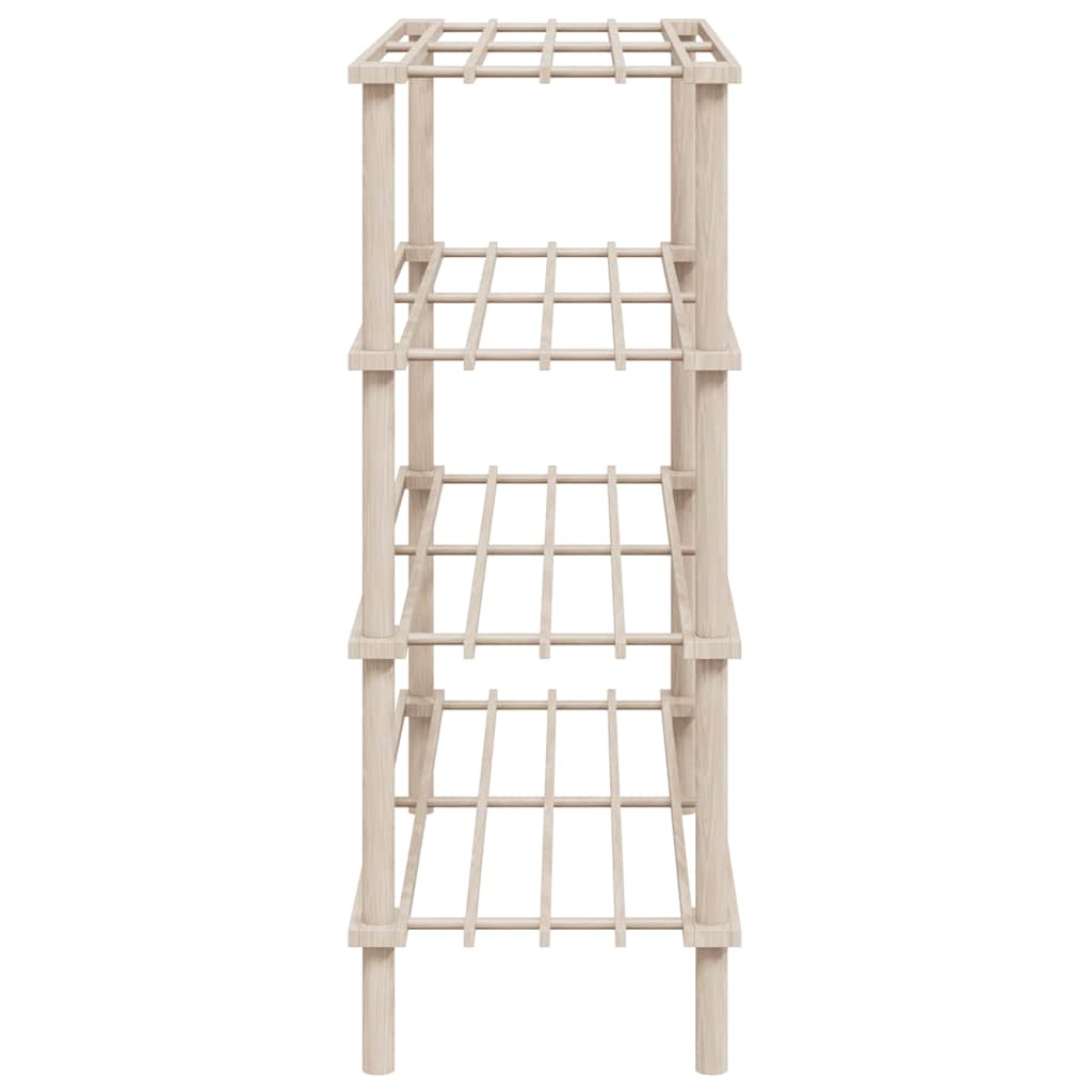 4-Tier Shoe Racks 2 pcs Solid Fir Wood