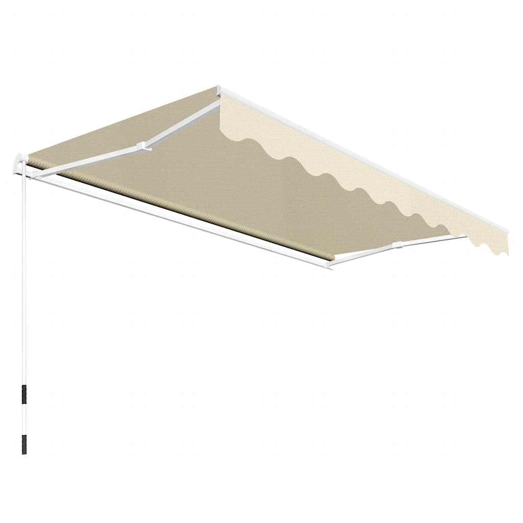 Manual Awning 3 x 2.5 m Cream 100% Polyester