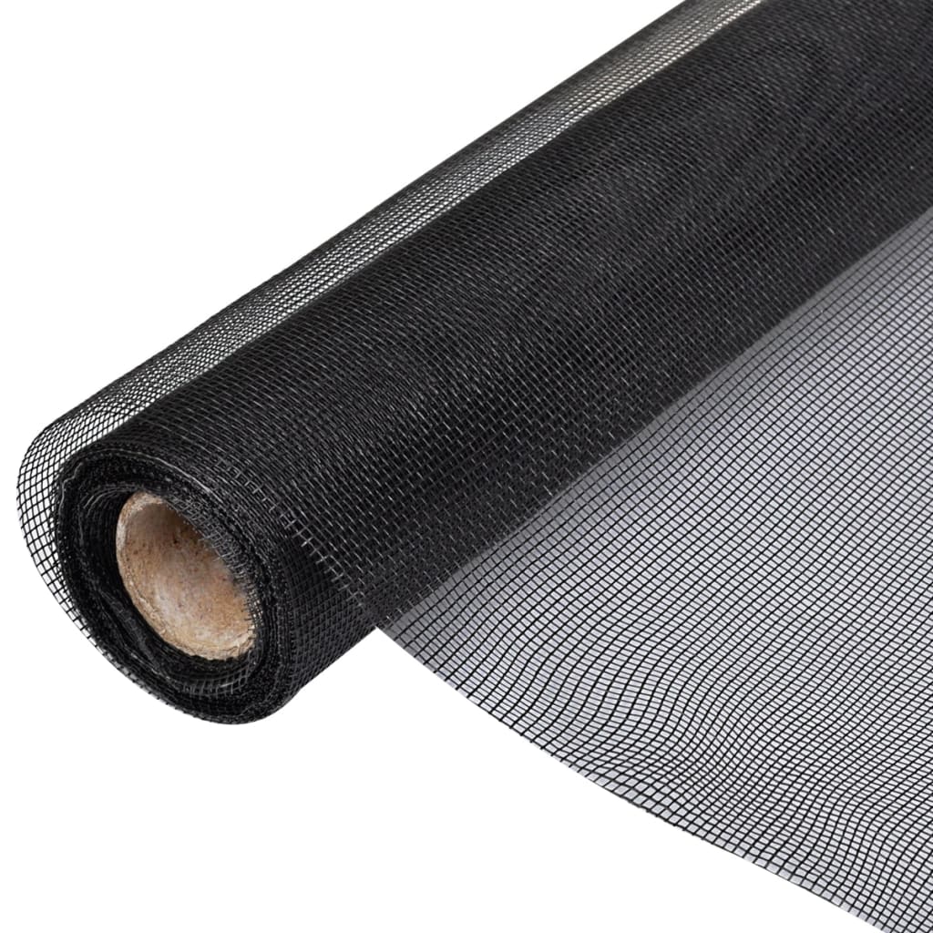 Mesh Screen Fiberglass 100x1000 cm Black