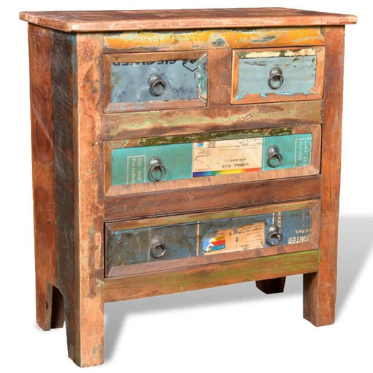 Reclaimed Cabinet Solid Wood with 4 Drawers