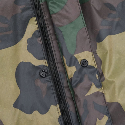 Men's Camo Print 2-Piece Rain Suit with Hood XXL