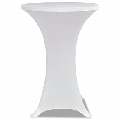 Standing Table Cover Ø70cm White Stretch 2 pcs