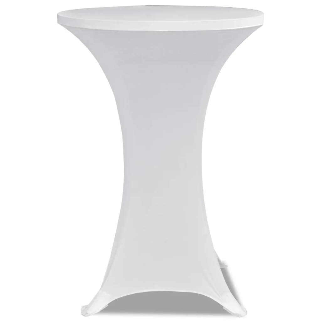 Standing Table Cover Ø80cm White Stretch 2 pcs