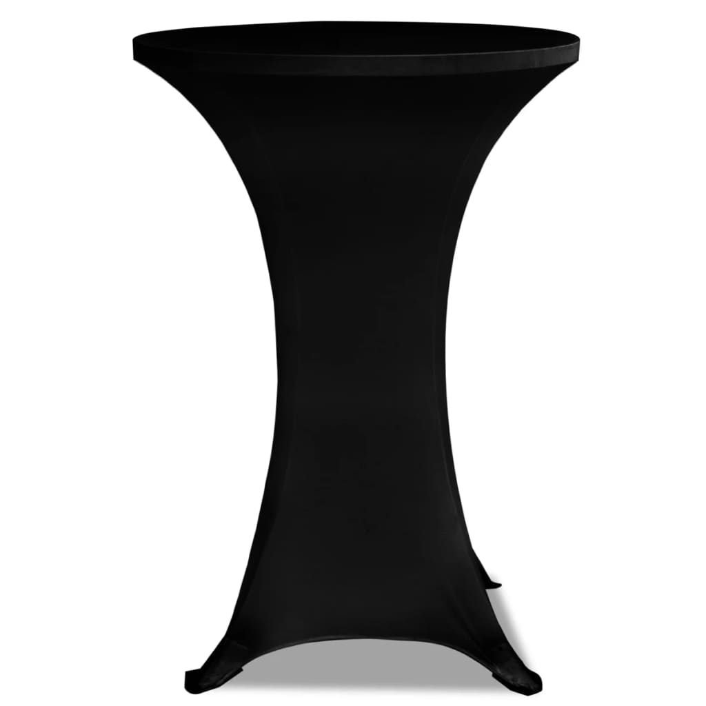 Standing Table Cover Ø60cm Black Stretch 2 pcs