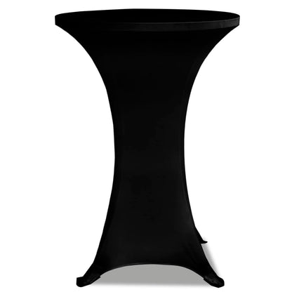 Standing Table Cover Ø60cm Black Stretch 2 pcs