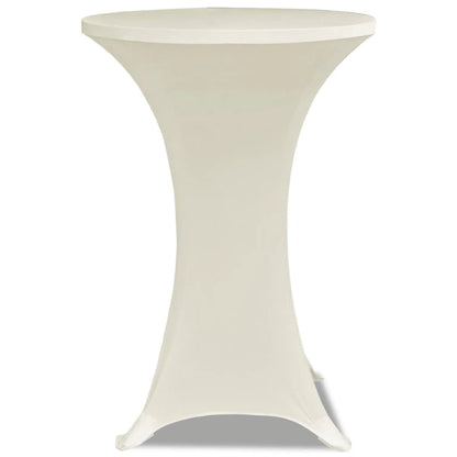 Standing Table Cover Ø80cm Cream Stretch 2 pcs