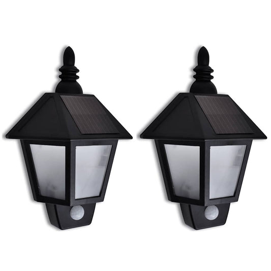 Outdoor Wall Light | Black | ABS | Solar