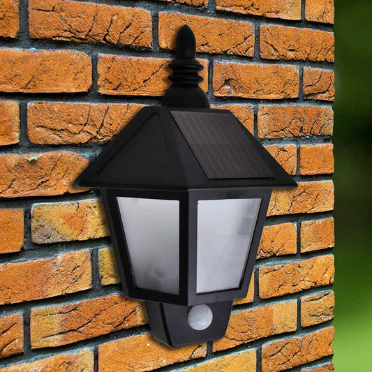 Outdoor Wall Light | Black | ABS | Solar