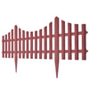 17 pcs Lawn Dividers 10 m Brown