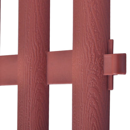 17 pcs Lawn Dividers 10 m Brown