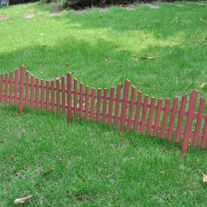 17 pcs Lawn Dividers 10 m Brown