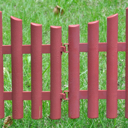 17 pcs Lawn Dividers 10 m Brown