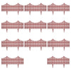 17 pcs Lawn Dividers 10 m Brown