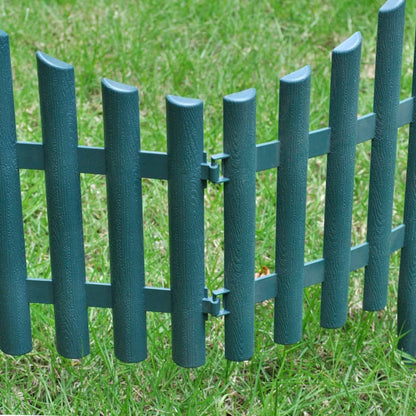 17 pcs Lawn Dividers 10 m Green