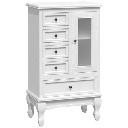 Cabinet | White | MDF and Pinewood | Medium | Storage Cabinet