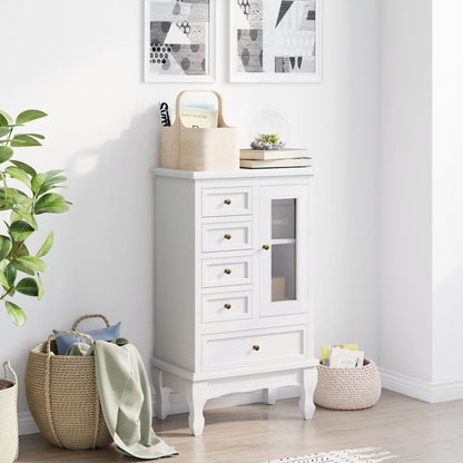 Cabinet | White | MDF and Pinewood | Medium | Storage Cabinet