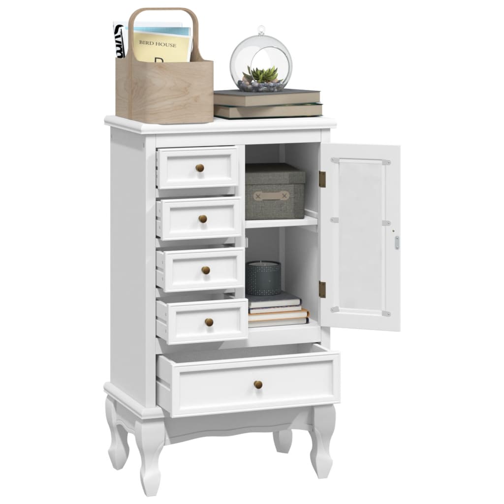 Cabinet | White | MDF and Pinewood | Medium | Storage Cabinet