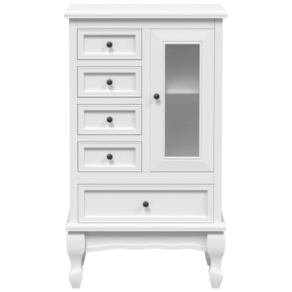 Cabinet | White | MDF and Pinewood | Medium | Storage Cabinet