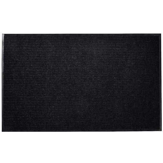 Doormat | Black | PVC backing, Polyester surface | 90 x 60 cm | Door Mat