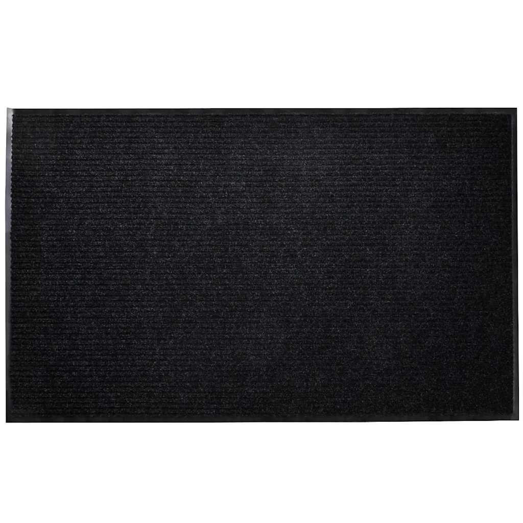 Doormat | Black | PVC backing, Polyester top | 90 x 120 cm | Non-slip