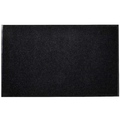 Doormat | Black | PVC backing, Polyester top | 90 x 120 cm | Non-slip