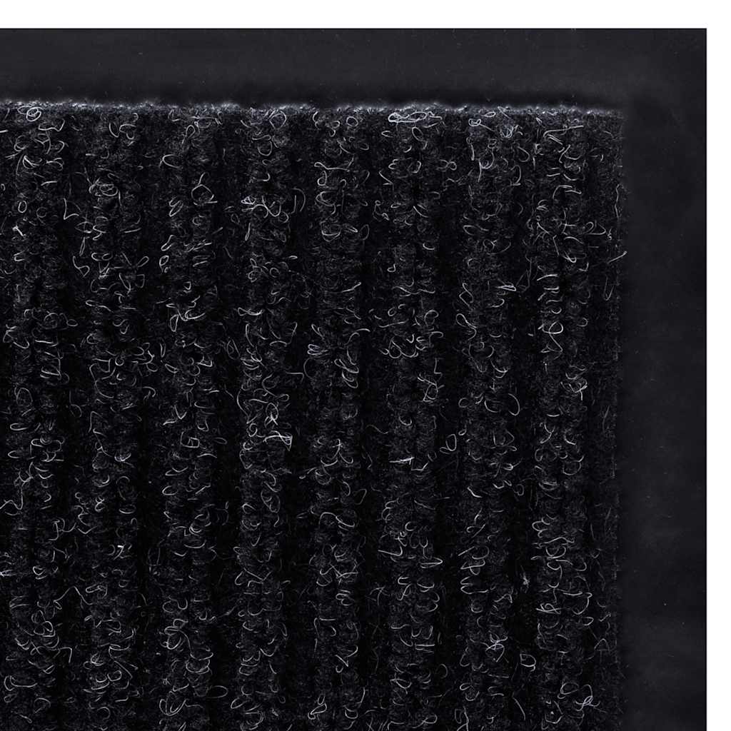 Doormat | Black | PVC backing, Polyester top | 90 x 120 cm | Non-slip