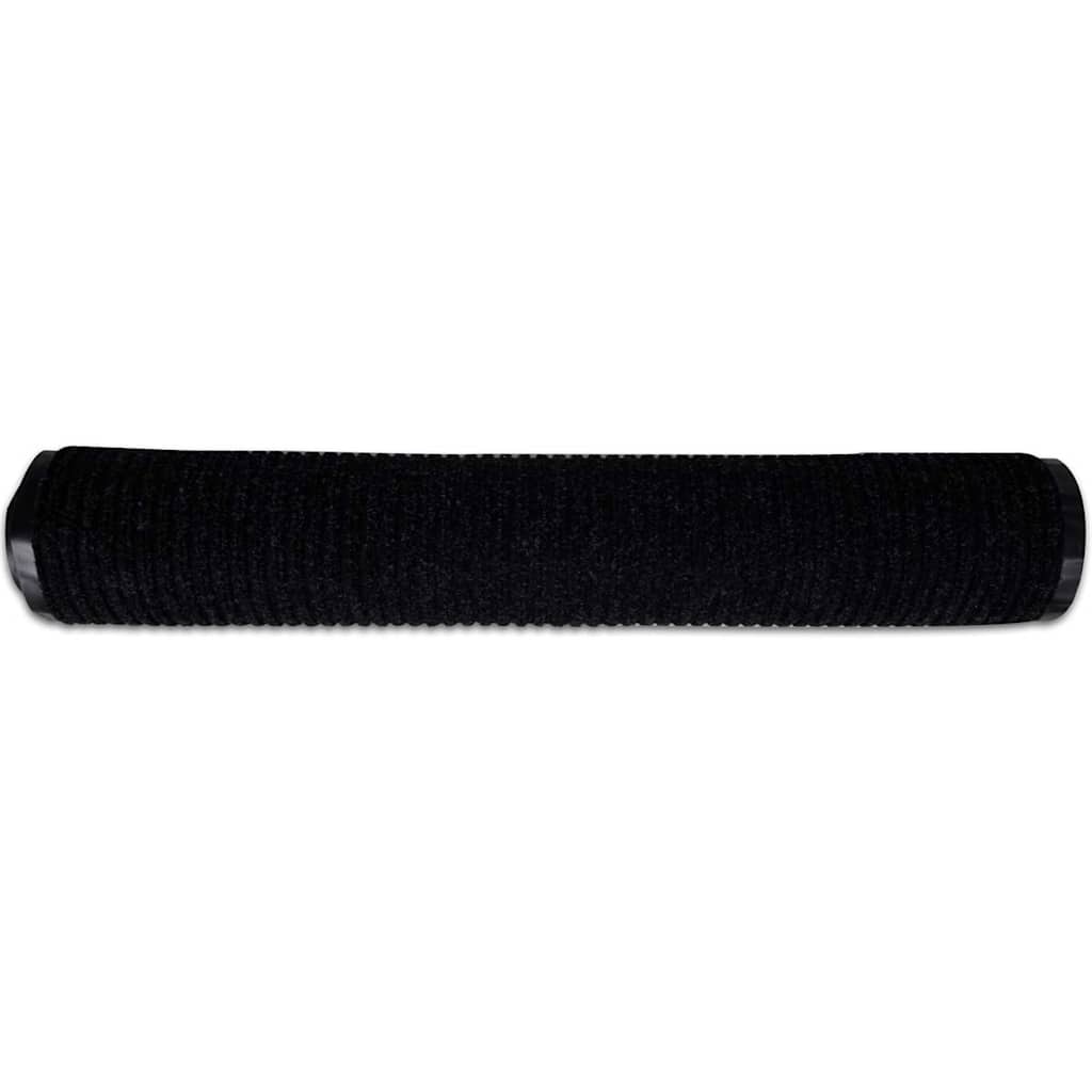 Door Mat | Black | PVC backing, Polyester fabric | 90 x 150 cm | Non-slip