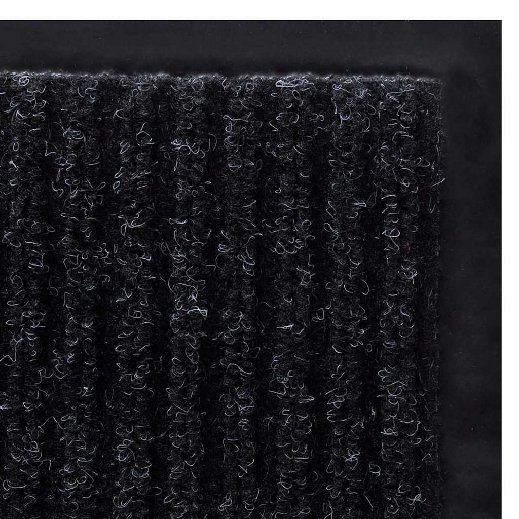 Door Mat | Black | PVC backing, Polyester fabric | 90 x 150 cm | Non-slip