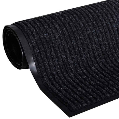 Doormat | Black | Polyester | 120 x 180 cm | Doormat | Rectangular
