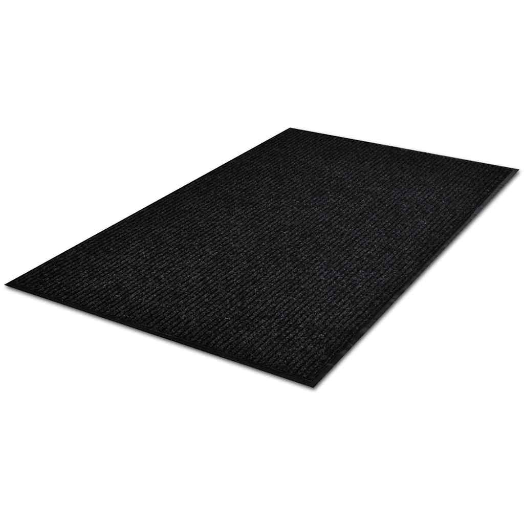 Doormat | Black | Polyester | 120 x 180 cm | Doormat | Rectangular